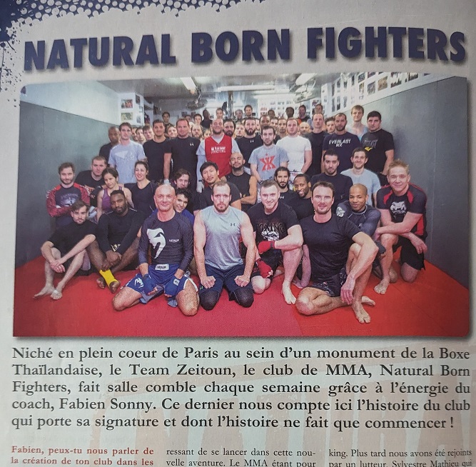 Scan provenant d'un magazine FightSport